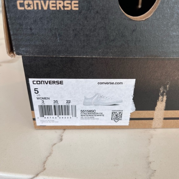 White Leather Converse - Picture 3 of 3